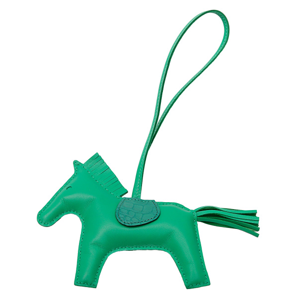 hermes rodeo エルメス ロデオ チャーム MM アニョーミロxクロコダイルxアリゲーターマット ミント U刻印 