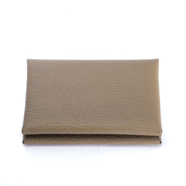 hermes CALVI エルメス カルヴィ シェーブル エトゥープ シルバー金具 B刻印 