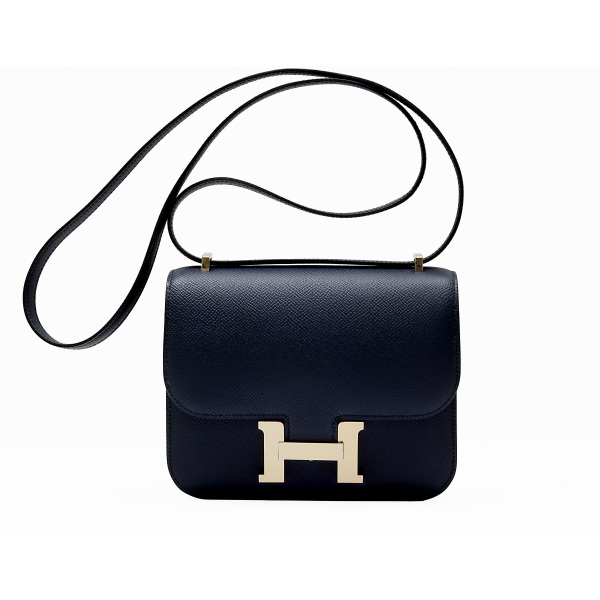 hermes  エルメス  ミニ エプソン ブルーインディゴ イエローゴールド金具 B刻印 