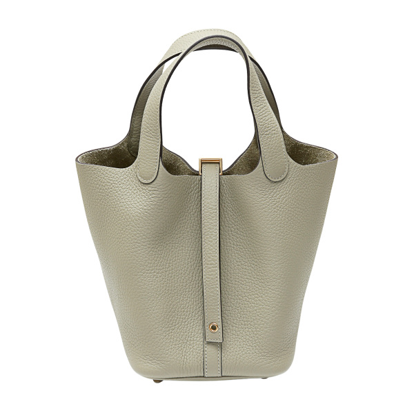 hermes picotinlock エルメス ピコタンロック PM トリヨンクレマンス セージ イエローゴールド金具 B刻印 