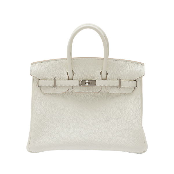 【極美品】【一箇所破れ】HERMES エルメス　バーキン25空箱 正方形 未使用] エルメス バーキン25 トゴ ベトン シルバー金具 U刻印