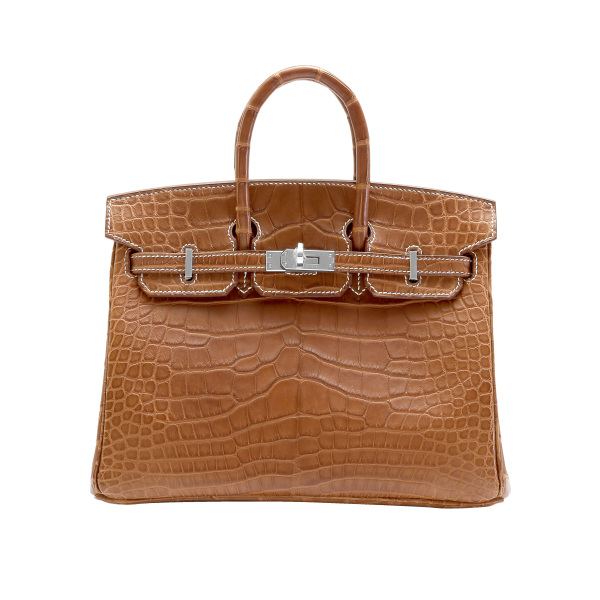 hermes birkin エルメス バーキン 25 アリゲーターマット フォーブ シルバー金具 U刻印 