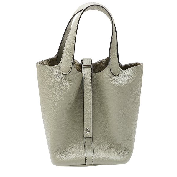 hermes picotinlock エルメス ピコタンロック PM トリヨンクレマンス セージ シルバー金具 B刻印 