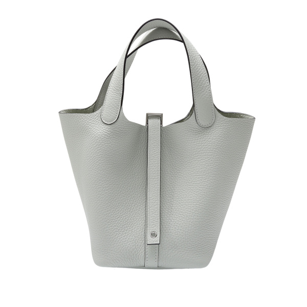 hermes picotinlock エルメス ピコタンロック PM トリヨンクレマンス グリネヴェ シルバー金具 B刻印 