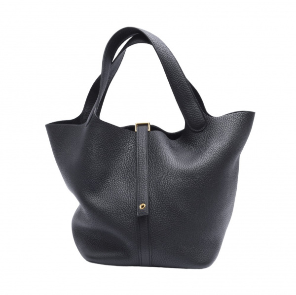 hermes picotinlock エルメス ピコタンロック MM トリヨンクレマンス ブラック イエローゴールド金具 U刻印 