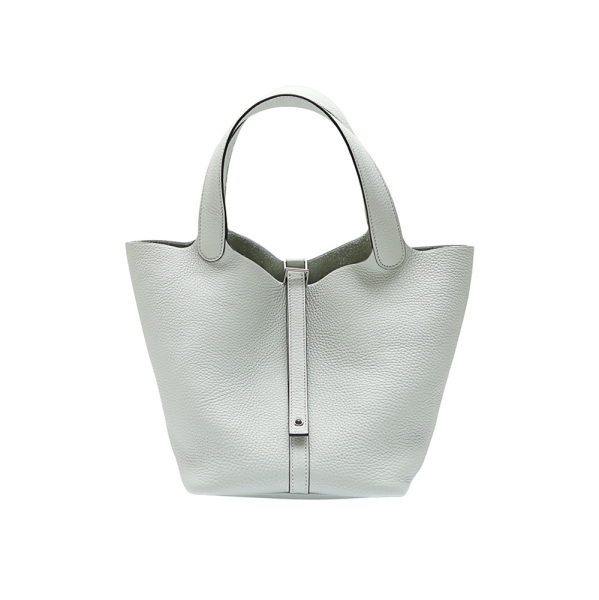 hermes picotinlockmm エルメス ピコタンロックMM トリヨンクレマンス グリネヴェ シルバー金具 B刻印 