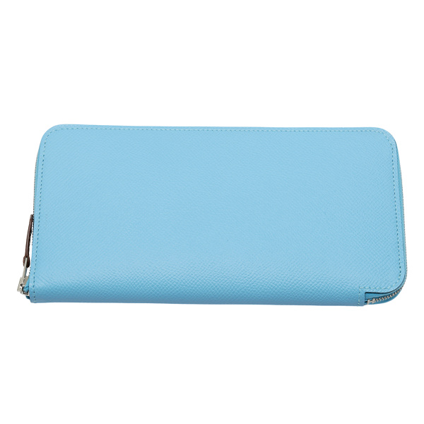hermes azapsilkinlong エルメス アザップシルクイン ロング エプソン セレスト シルバー金具 B刻印 
