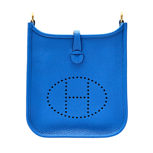 hermes  エルメス  TPM トリヨンクレマンス ブルーゼリージュ イエローゴールド金具 B刻印 