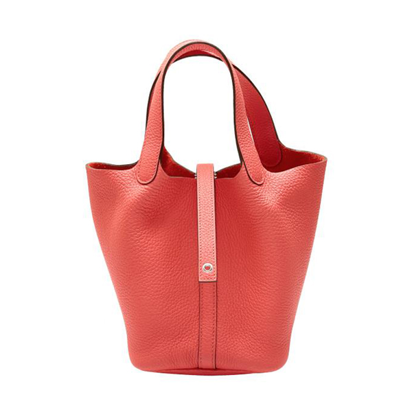 hermes picotinlock エルメス ピコタンロック PM トリヨンクレマンス ローズテキサス シルバー金具 B刻印 