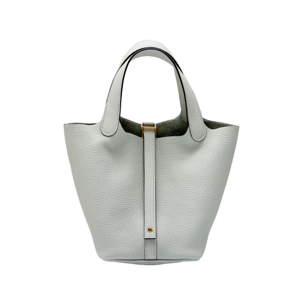 hermes picotinlock エルメス ピコタンロック PM トリヨンクレマンス グリネヴェ イエローゴールド金具 B刻印 