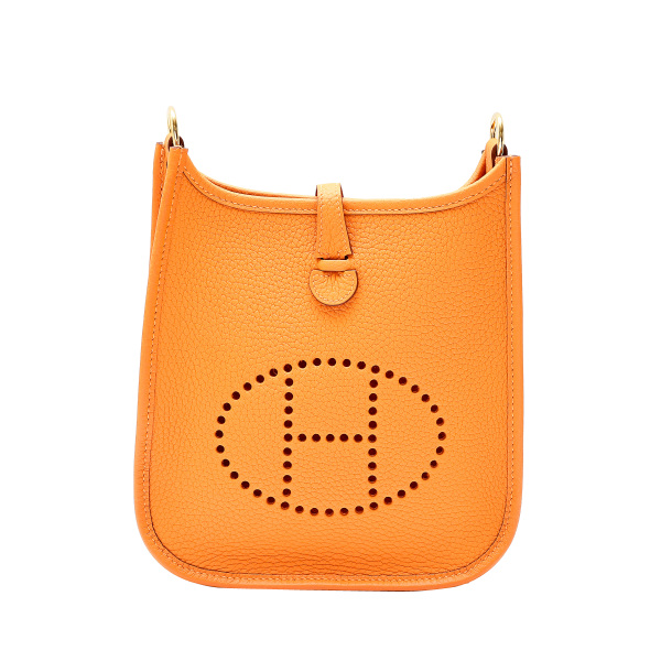 hermes  エルメス  TPM トリヨンクレマンス オレンジxオレンジ イエローゴールド金具 B刻印 