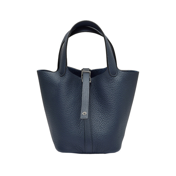 hermes picotinlock エルメス ピコタンロック PM トリヨンクレマンス ブルードプリュス シルバー金具 B刻印 