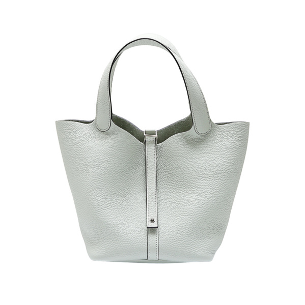 hermes picotinlockmm エルメス ピコタンロックMM トリヨンクレマンス グリネヴェ シルバー金具 B刻印 