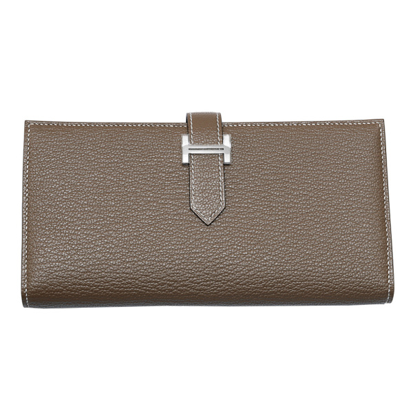 hermes bearnsouffet エルメス ベアンスフレ シェーブル エトゥープ シルバー金具 B刻印 