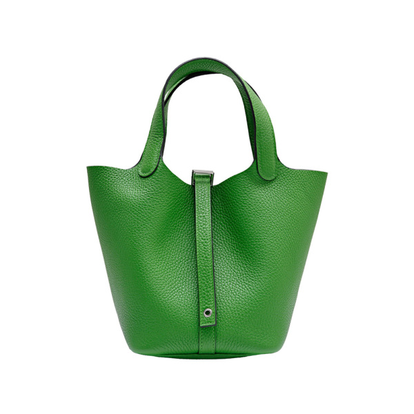 hermes picotinlockpm エルメス ピコタンロックPM トリヨンクレマンス ヴェールユッカ シルバー金具 B刻印 