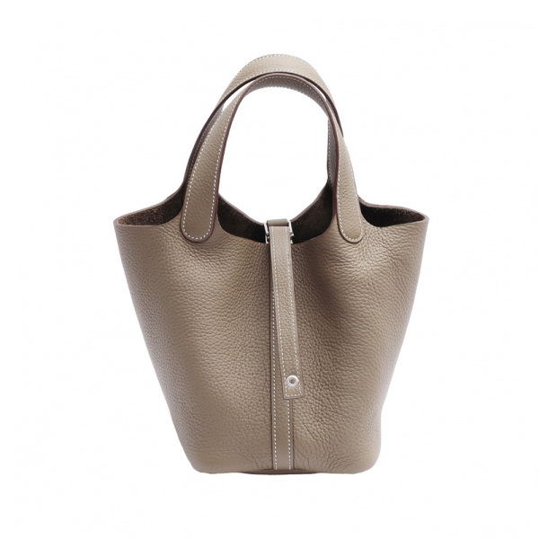 hermes picotinlock エルメス ピコタンロック PM トリヨンクレマンス エトゥープ シルバー金具 B刻印 