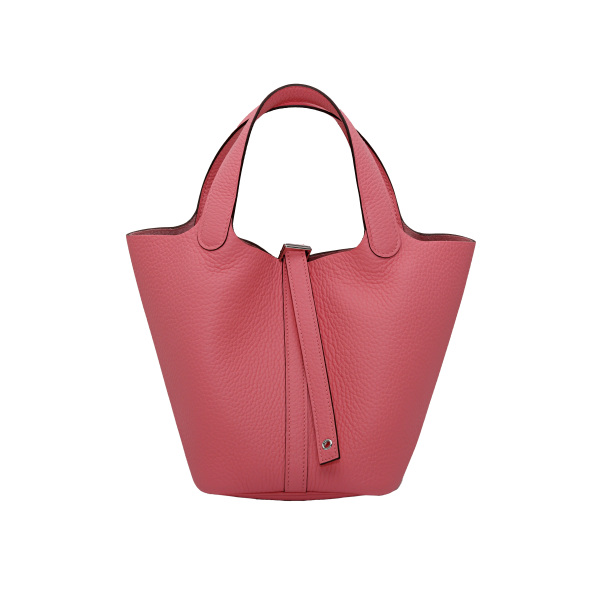 hermes picotinlock エルメス ピコタンロック PM トリヨンクレマンス ローズアザレ シルバー金具 W刻印 