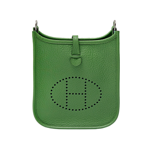 hermes evelynetpm エルメス エブリンアマゾンTPM トリヨンクレマンス ヴェールユッカ シルバー金具 W刻印 