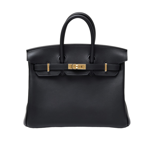 hermes birkin エルメス バーキン 25 スイフト ブラック イエローゴールド金具 B刻印 