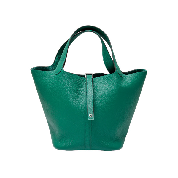 hermes picotinlock エルメス ピコタンロック MM トリヨンクレマンス ヴェールヴェルディゴ シルバー金具 W刻印 