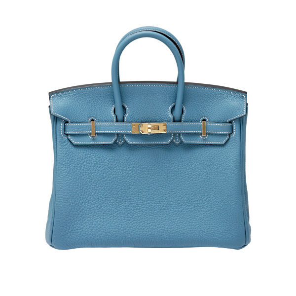 hermes birkin エルメス バーキン 25 トゴ ニューブルージーン イエローゴールド金具 W刻印 