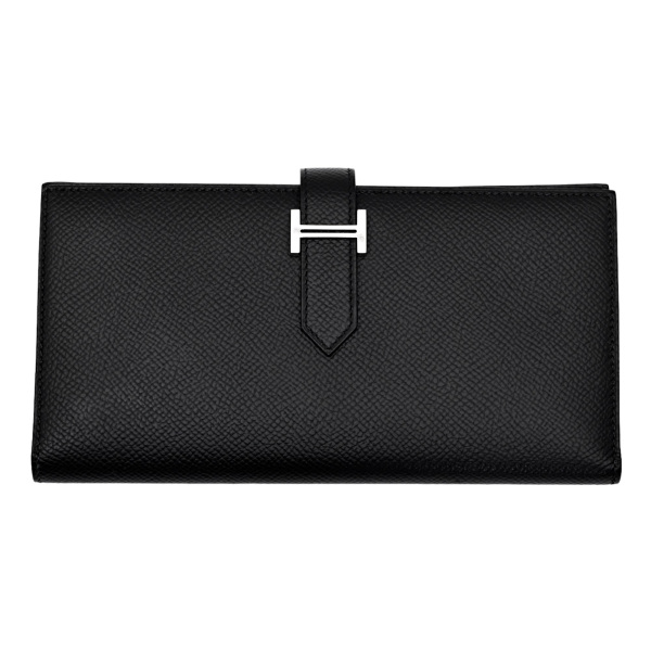 【上品で高級感溢れる☆】HERMES ウォレット ミニ財布 エルメス HERMES 折り財布 ベアン ミニ シルバー金具【FITHOUSE