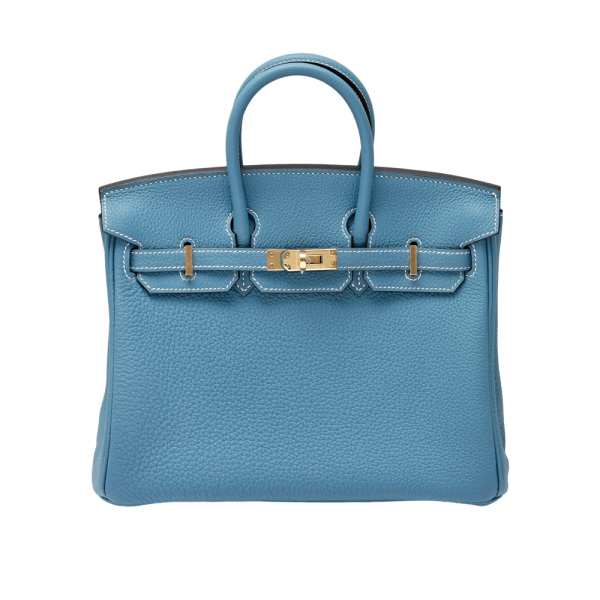 hermes birkin エルメス バーキン 25 トゴ ニューブルージーン イエローゴールド金具 W刻印 
