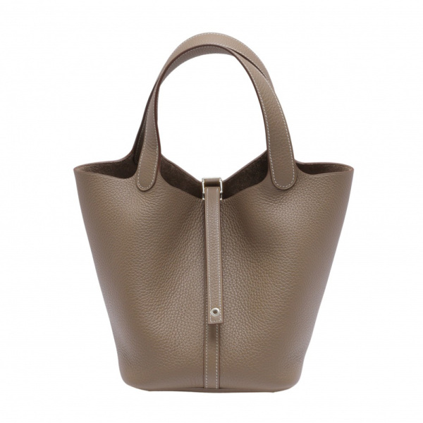 hermes picotinlock エルメス ピコタンロック MM トリヨンクレマンス エトゥープ シルバー金具 W刻印 