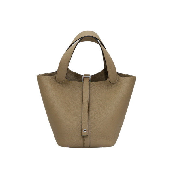 hermes picotinlockpm エルメス ピコタンロックPM PM トリヨンクレマンス ベージュマルファ シルバー金具 W刻印 