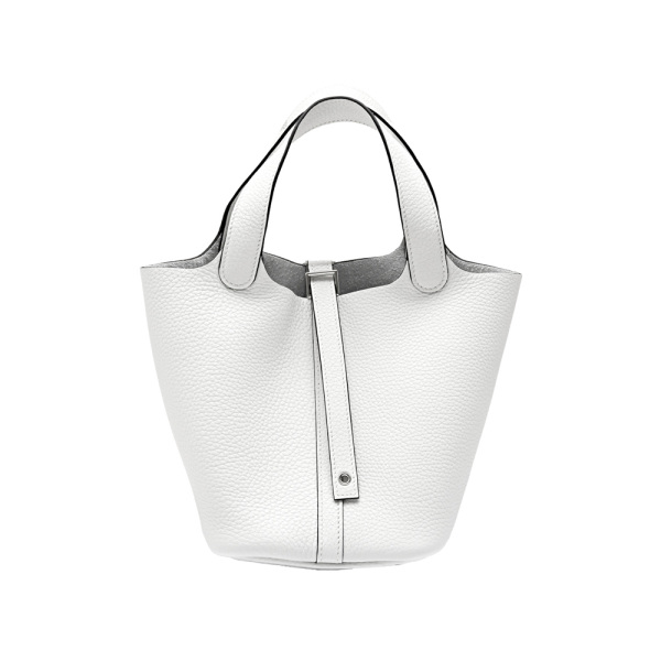 hermes picotinlockpm エルメス ピコタンロックPM PM トリヨンクレマンス ニューホワイト シルバー金具 B刻印 