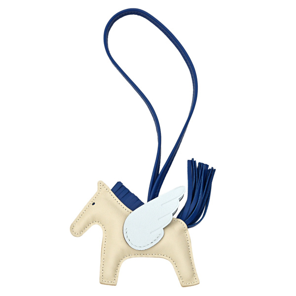 hermes rodeopegasus エルメス ロデオ(ペガサス) チャーム PM アニョーミロ クレxブルーフランスxブルーブリュム W刻印 