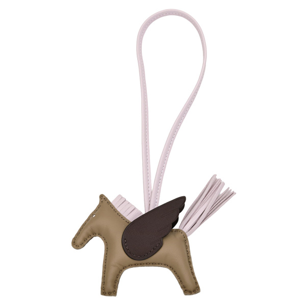 hermes rodeopegasus エルメス ロデオ(ペガサス) チャーム PM アニョーミロ モーヴペールxベージュマルファxモカ B刻印 
