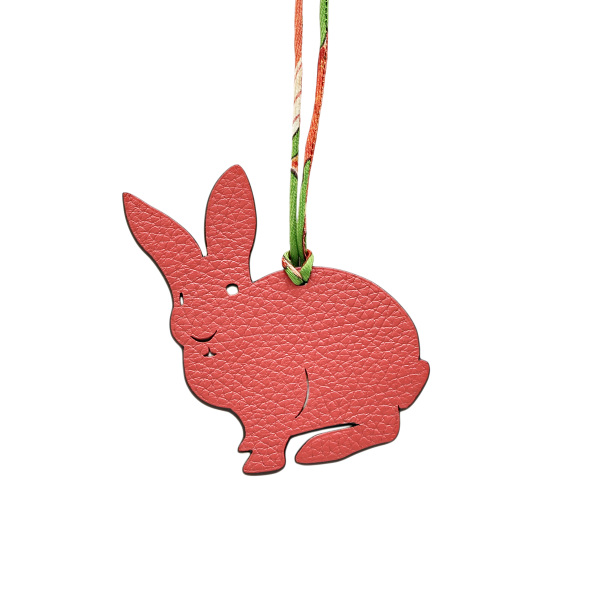 hermes petith エルメス プティアッシュ チャーム レザー ライムxレッド 