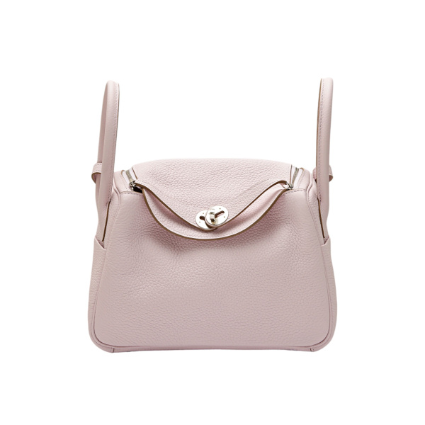hermes lindy Hermes Lindy 26 Taurillon Clemence mauve pail Silver hardware W engraved 