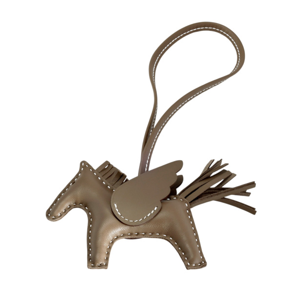 hermes rodeopegasus エルメス ロデオ(ペガサス) チャーム PM アニョーミロ エトゥープ W刻印 