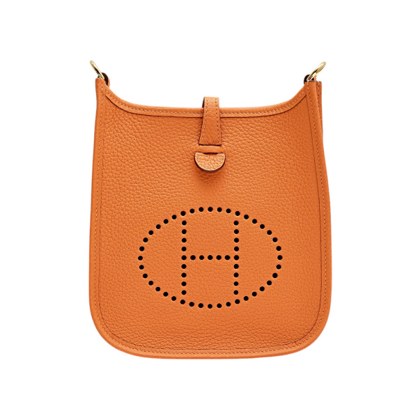 hermes evelynetpm エルメス エブリンアマゾンTPM トリヨンクレマンス オレンジ イエローゴールド金具 W刻印 
