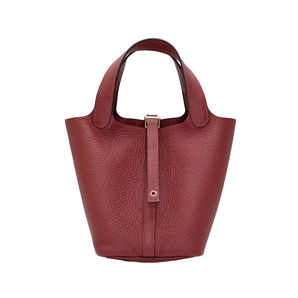 hermes picotinlockpm エルメス ピコタンロックPM トリヨンクレマンス ルージュアッシュ イエローゴールド金具 W刻印 