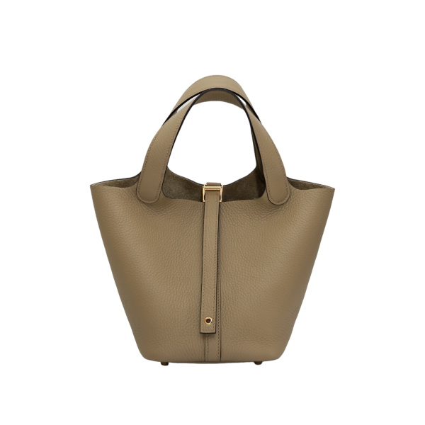 hermes picotinlockpm エルメス ピコタンロックPM トリヨンクレマンス ベージュマルファ イエローゴールド金具 W刻印 