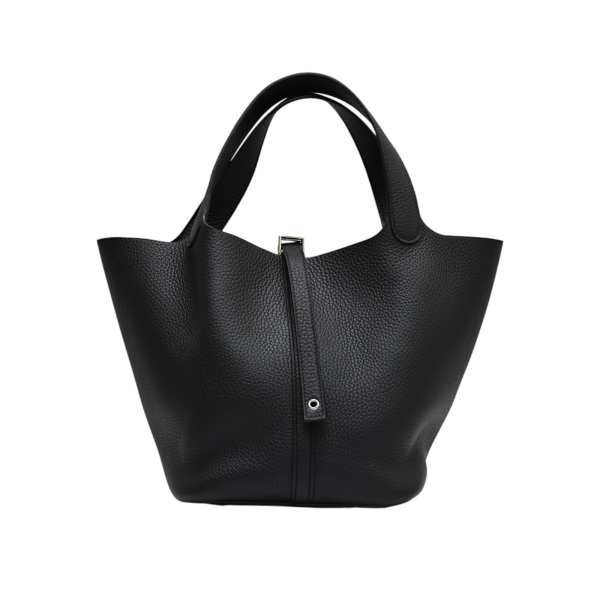 hermes picotinlockmm エルメス ピコタンロックMM トゴ ブラック シルバー金具 W刻印 