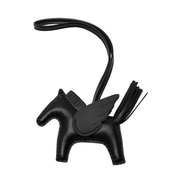 hermes rodeopegasus エルメス ロデオ(ペガサス) チャーム PM アニョーミロ ブラック W刻印 
