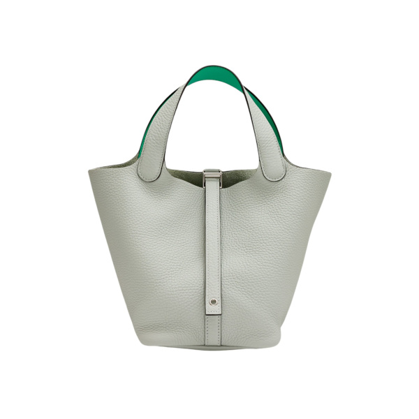 hermes picotinlockpm エルメス ピコタンロックPM トリヨンクレマンス グリヴェネヴェールコミック シルバー金具 W刻印 