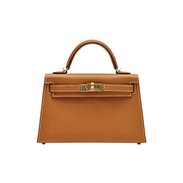 エルサ　HERMES　ケリーベルト　エトゥープ×ローズゴールド金具　W刻印 ランク NS 未使用品 HERMÈS エルメス ケリーベルト エトゥープ