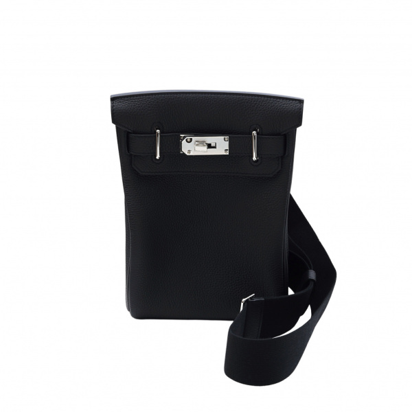 hermes hacados エルメス アッカド PM トゴ ブラック シルバー金具 W刻印 