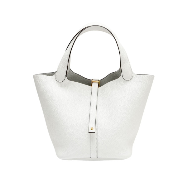 hermes picotinlockmm エルメス ピコタンロックMM トリヨンクレマンス ニューホワイト イエローゴールド金具 K刻印 