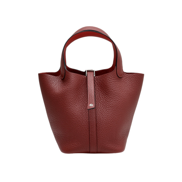 hermes picotinlockpm エルメス ピコタンロックPM トリヨンクレマンス ルージュアッシュ ルージュラデュ シルバー金具 K刻印 