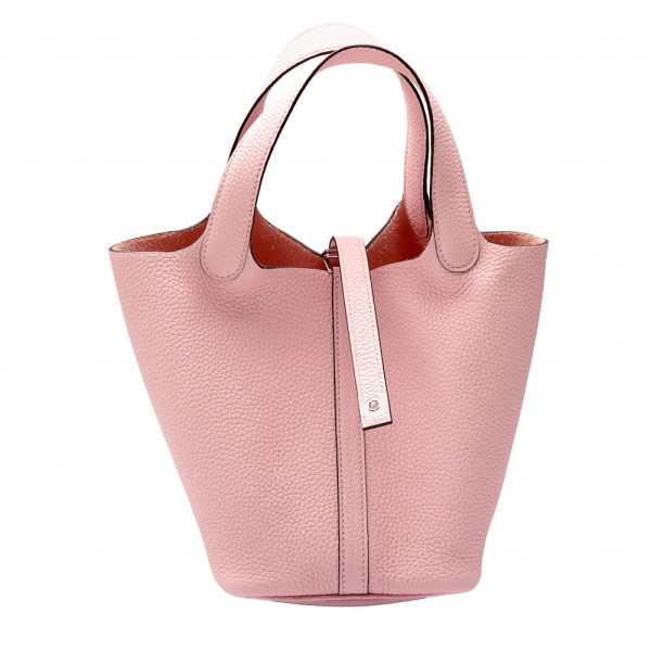 hermes picotinlockpm エルメス ピコタンロックPM トリヨンクレマンス ローズサクラ シルバー金具 K刻印 