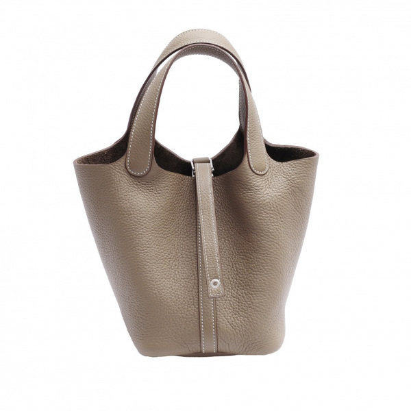 hermes picotinlockpm エルメス ピコタンロックPM トリヨンクレマンス エトゥープ シルバー金具 W刻印 