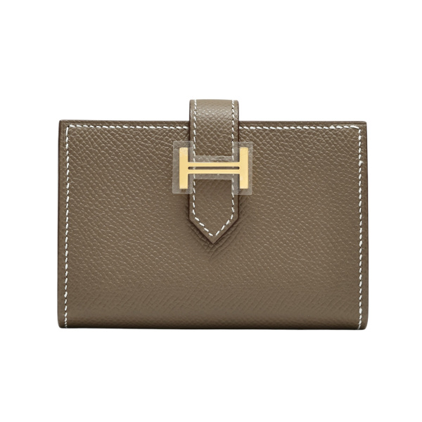エルメス財布 エルメス HERMES 折り財布 ベアン ミニ シルバー金具【FITHOUSE