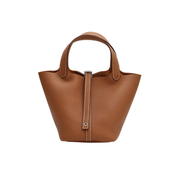 hermes picotinlockpm エルメス ピコタンロックPM トゴ ゴールド シルバー金具 K刻印 