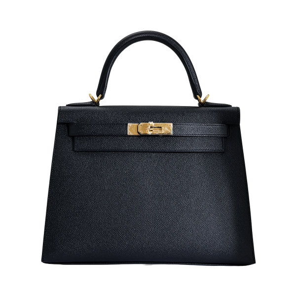 hermes kelly28 エルメス ケリー28 エプソン ブラック ゴールド金具 K刻印 